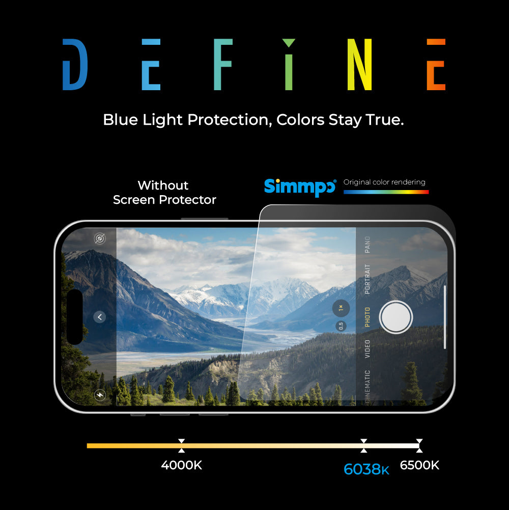 Simmpo P-90 Privacy Anti-Blue light Screen Protector